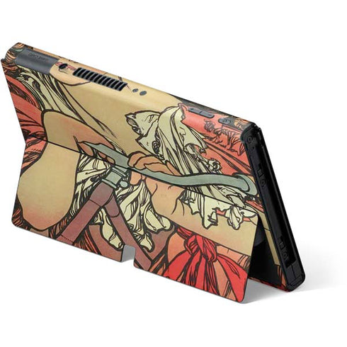 Alphonse Mucha Cycles Perfecta Nintendo Switch OLED (2021) Skin